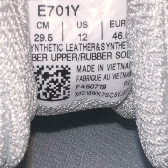 NWT ASICS Gel-Resolution 7 white shoes men’s size 12 - Picture 11 of 12